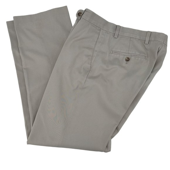 Kirkland Signature Men’s Cream Cotton Dress Pant Size 36/34 - Picture 2 of 8